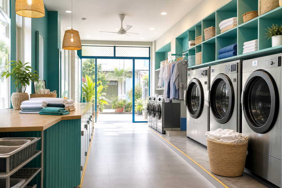 Laundry shop using GoMetap Wallet